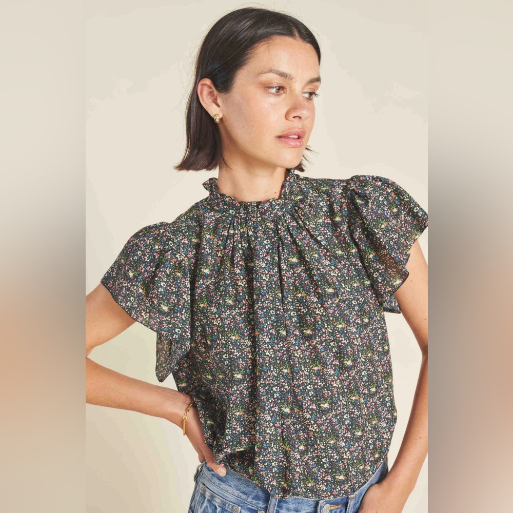 Trovata Carla Blouse in Winterbloom size XS